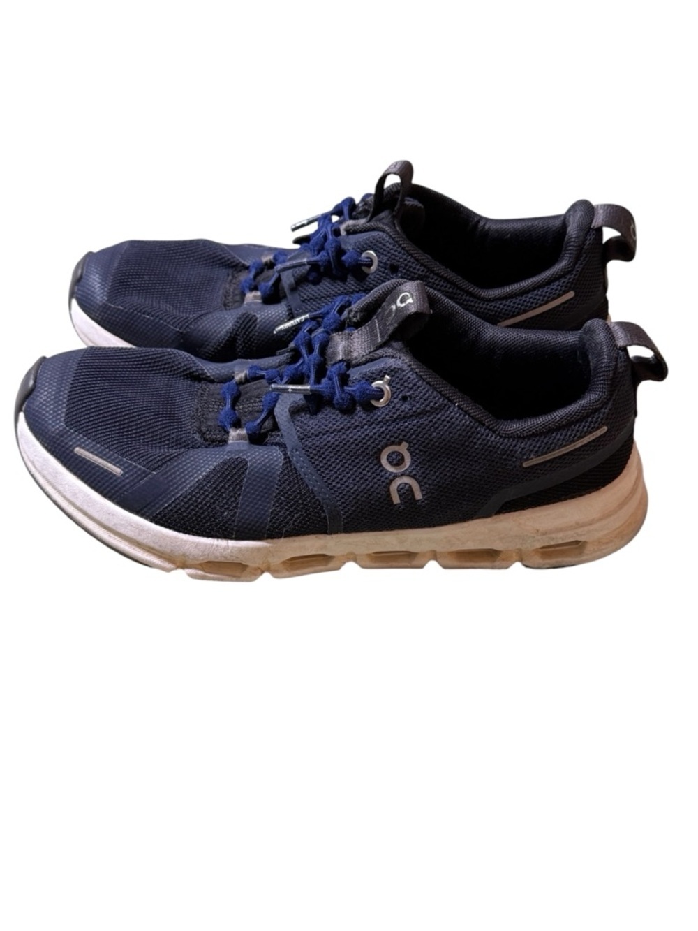 On Cloud Sky Youth Sneaker Midnight Blue Mesh Athletic US Y4 - Picture 3 of 6